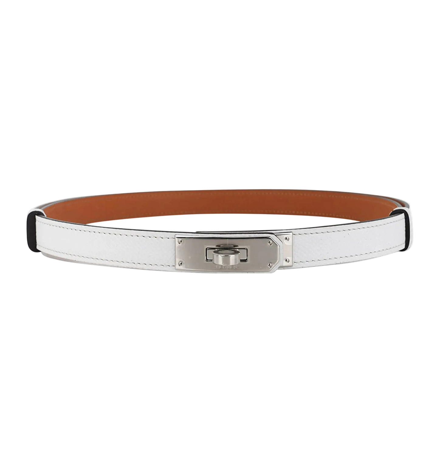 Hermès Kelly belt - White