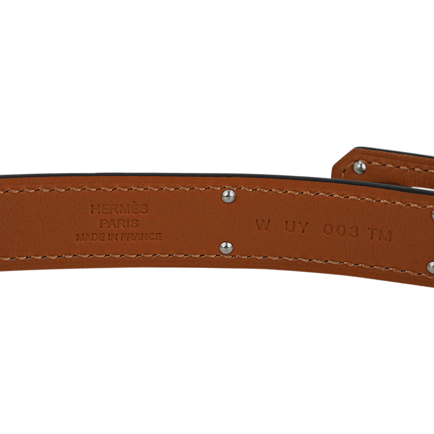 Hermès Kelly belt - White