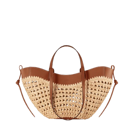 Polène Cyme woven raffia