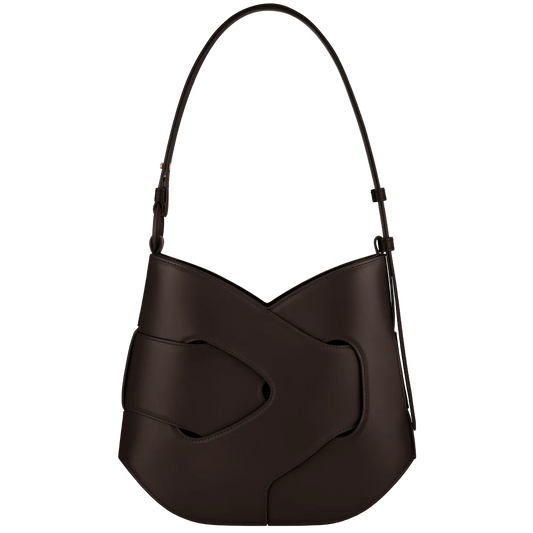 Polène Nodde Hobo bag - Dark Brown