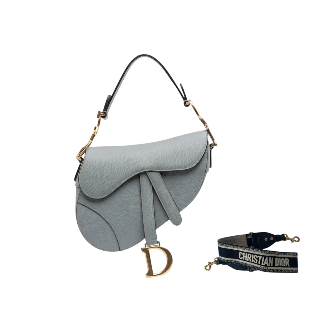 Christian Dior Saddle Bag - Grey