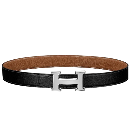 Hermès Reversible Leather H Belt